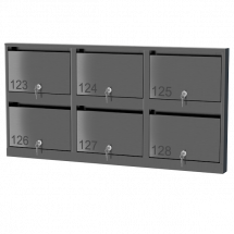 Почтовый ящик из нержавеющей стали серии Слим 2x3